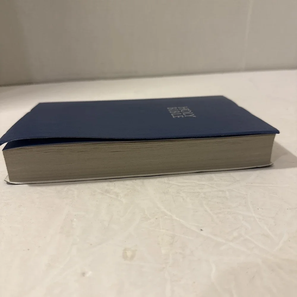 NIV Holy Bible Blue Leather-Look Red Letter Edition 2011 Zondervan Indexed Maps‎